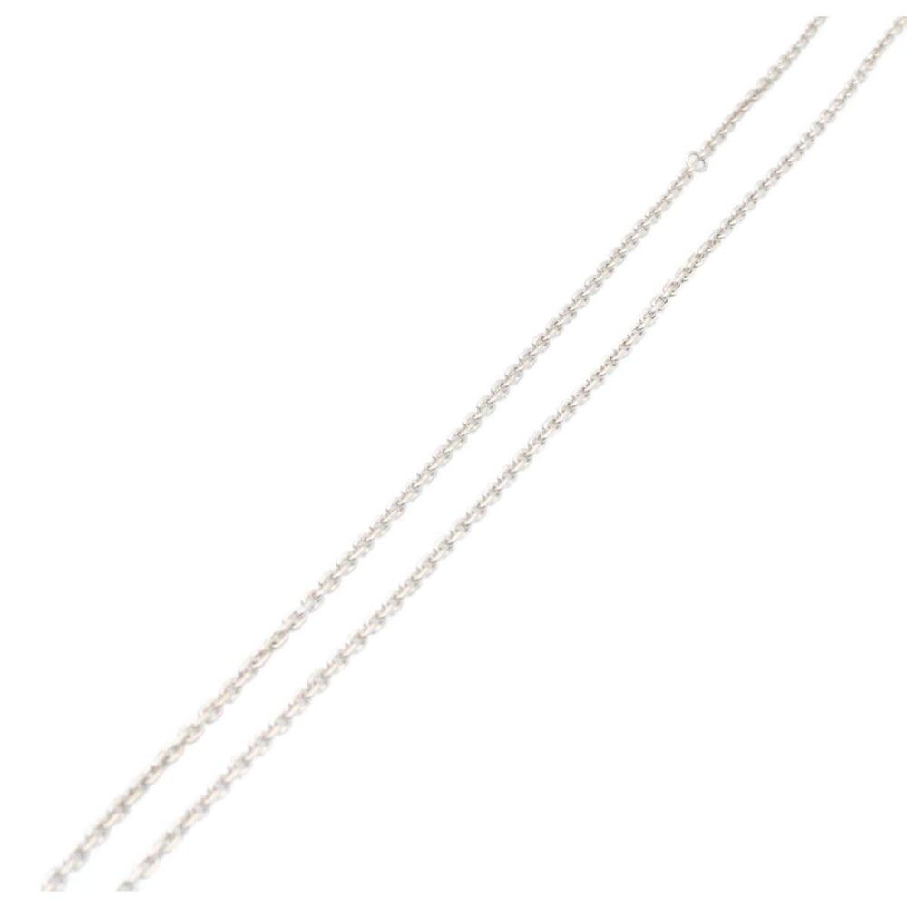 Louis Vuitton White Gold Diamond Pandantif LV XL Necklace Silver - Picture 6 of 7